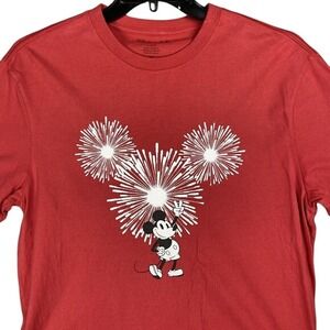Mickey Mouse Shirt Mens Large American Eagle World Land Fireworks Disney X AE